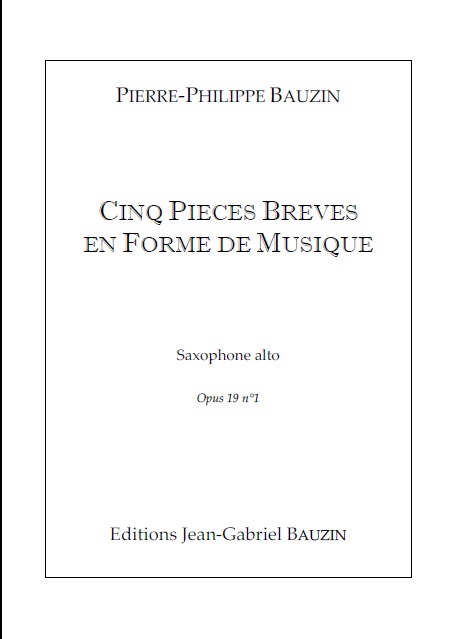 Cinq Pièces brèves en forme de musique