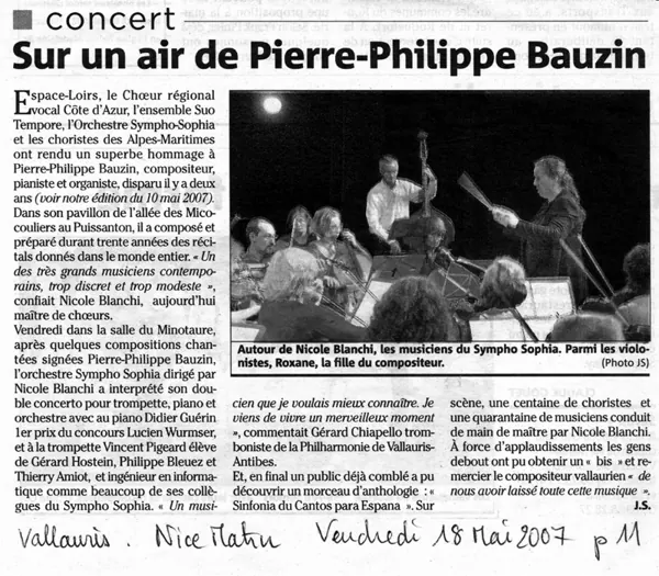 Sur un air de Pierre-Philippe Bauzin